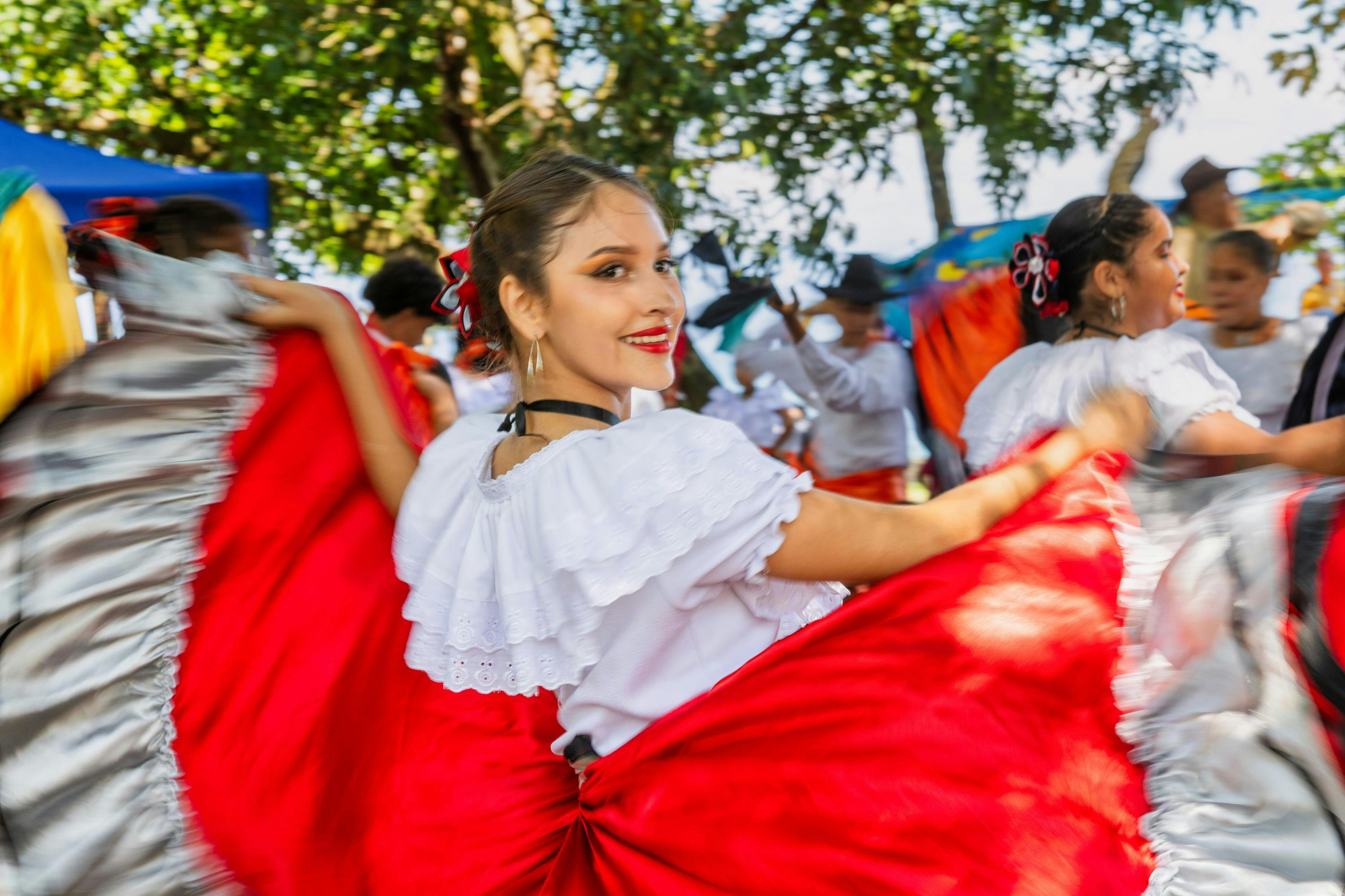 Enchanting dance performance set against the stunning backdrop of Golfito in Costa Rica.