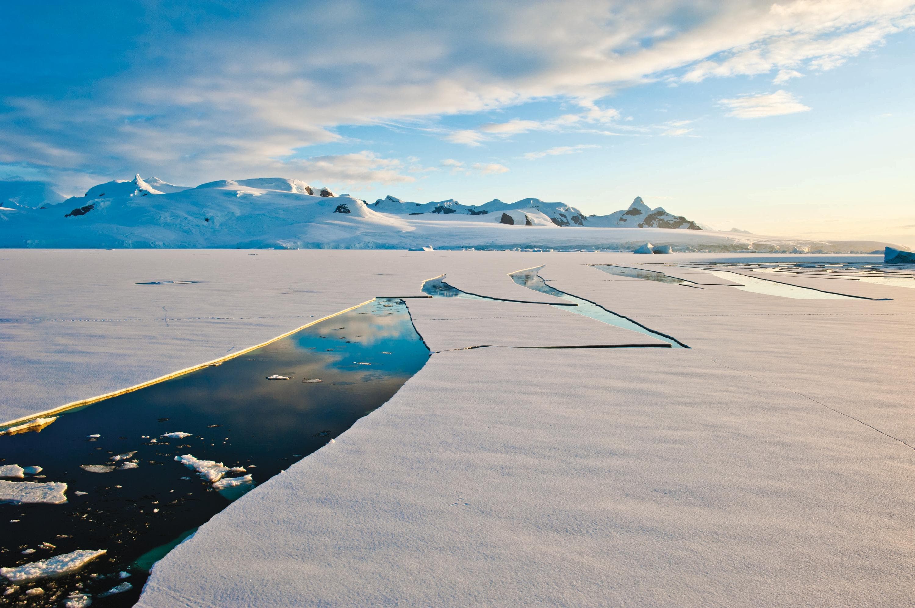 View of Antarctica from the ship National Geographic Explorer