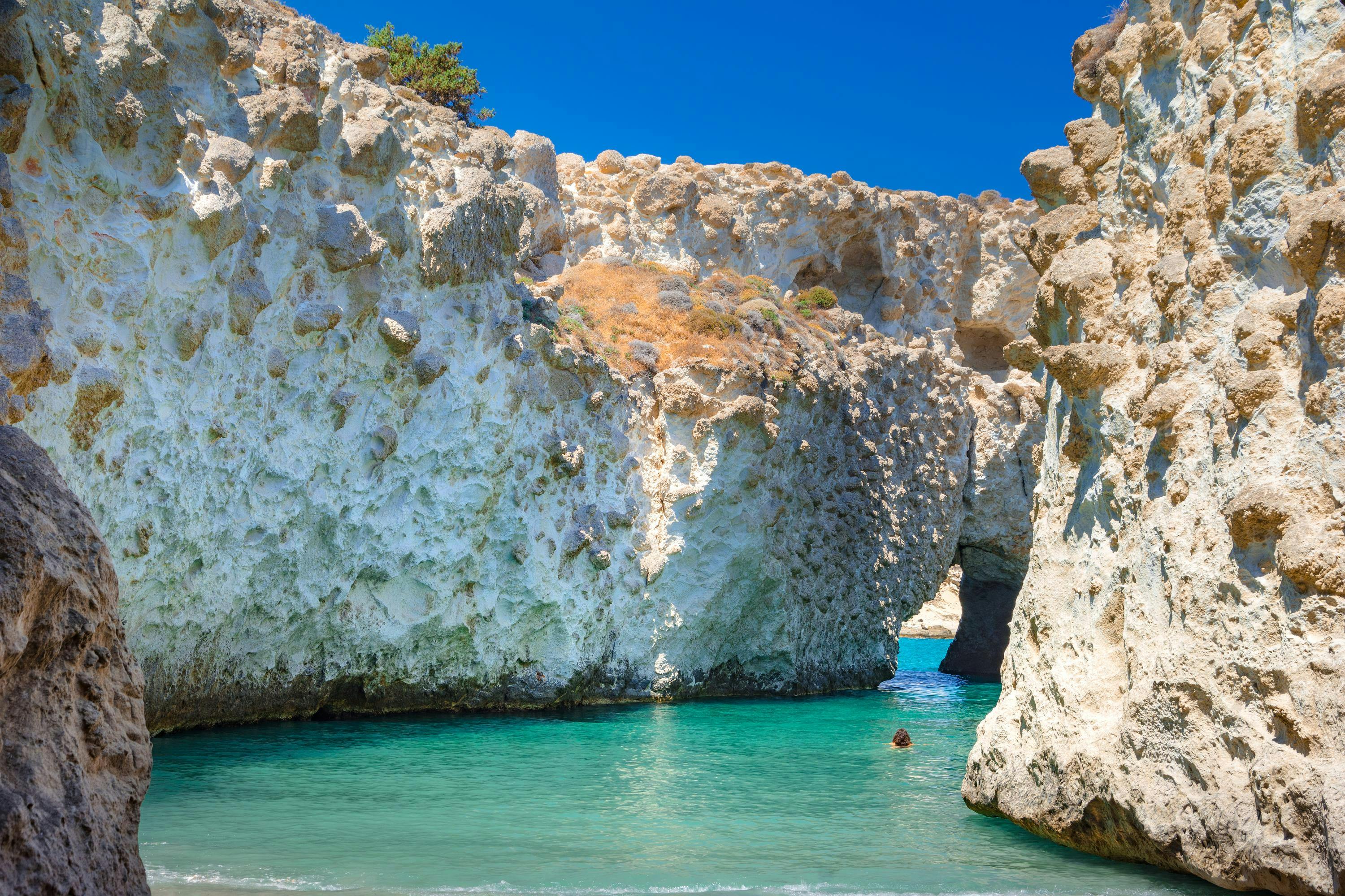 Cave of Papafragas Milos, Cyclades Greece