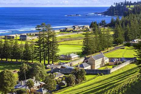 UNESCO designated Convict Sites on Norfolk Island in the Pacific