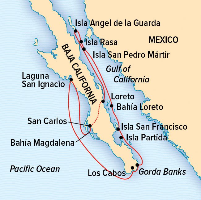 Baja California map