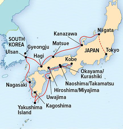 Japan, New and Noteworthy map
