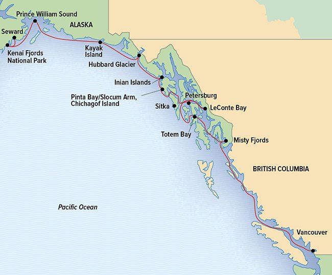 Alaska, New and Noteworthy map
