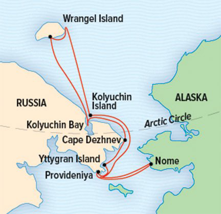 Arctic, Russian Far East map