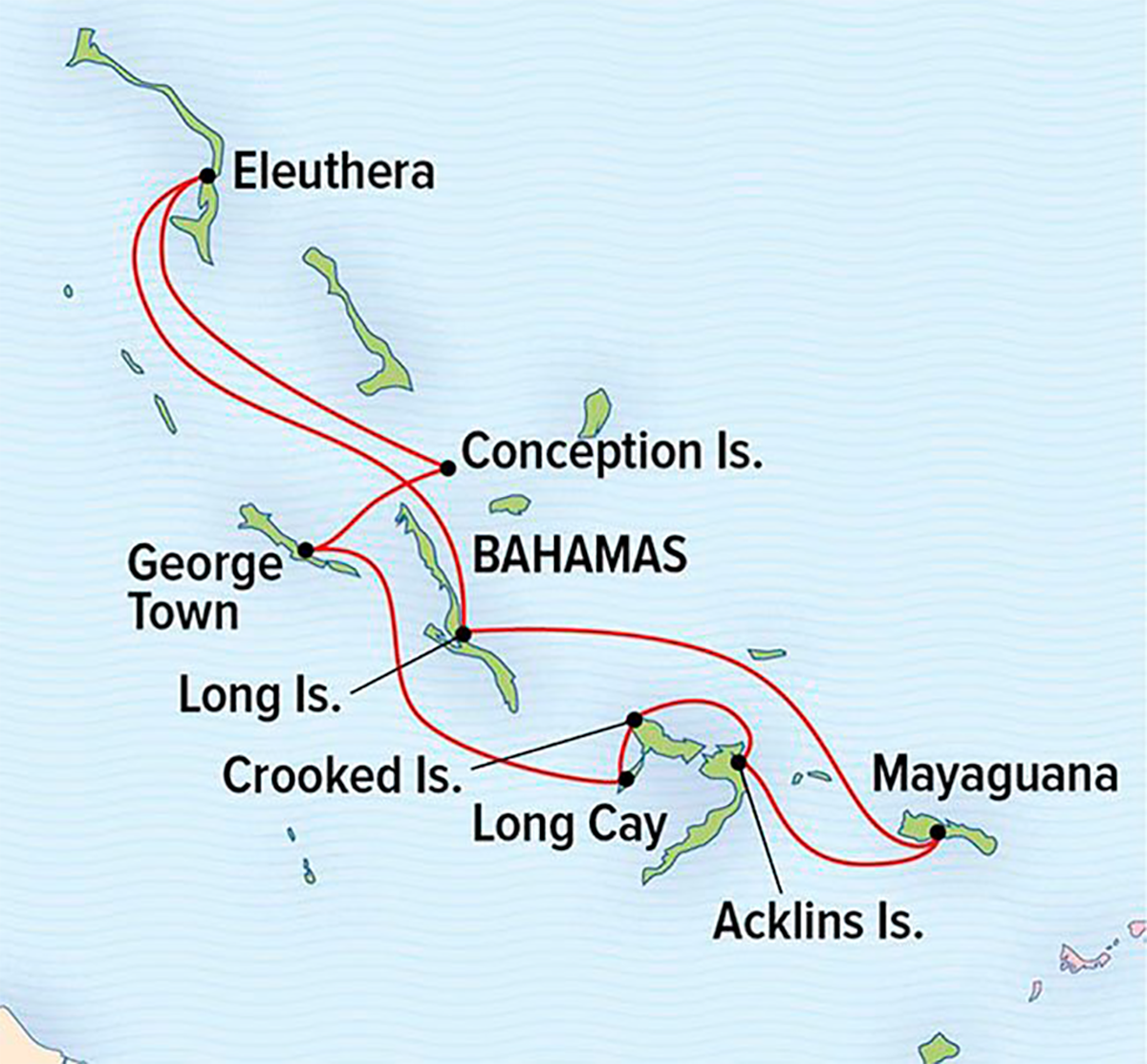 Bahamas, New and Noteworthy map