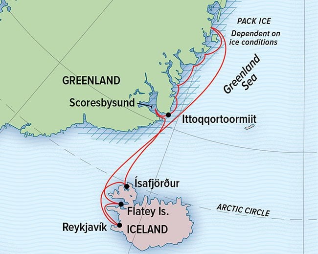 Arctic, Iceland, New and Noteworthy, Greenland map
