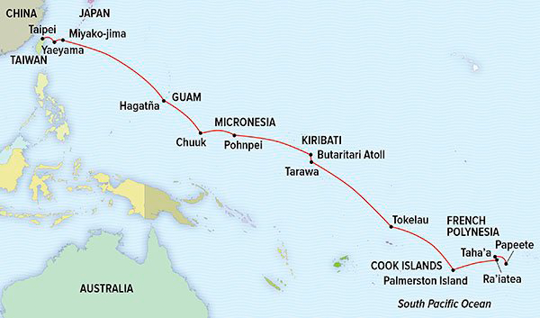 French Polynesia & Pacific Islands, New and Noteworthy map