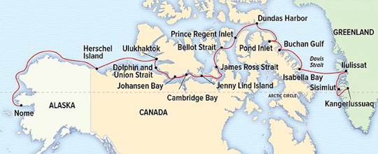 Arctic, Canada map