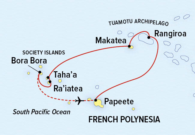 French Polynesia & Pacific Islands map