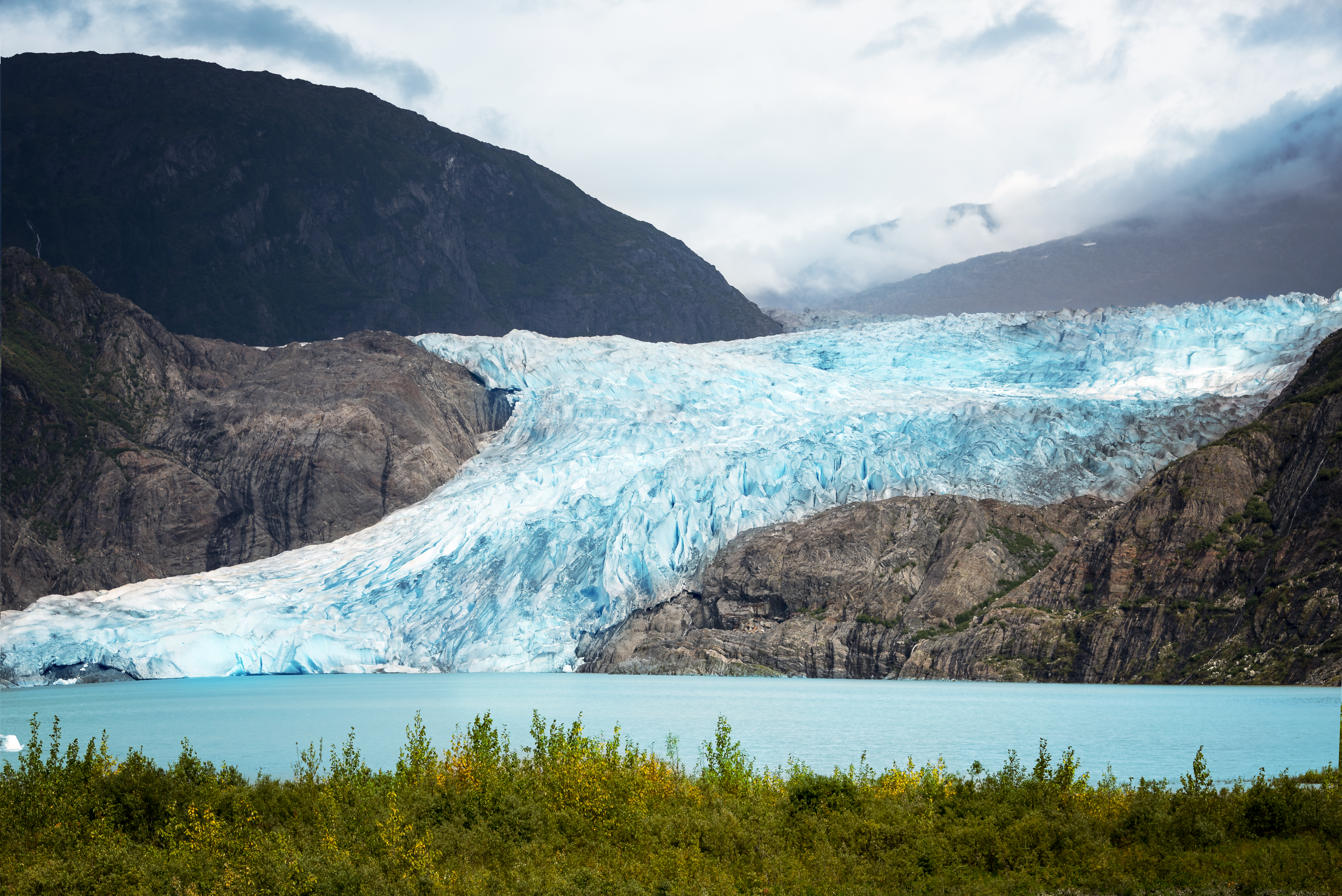 Mendenhall glacier national park, Juneau, Alaska, USA