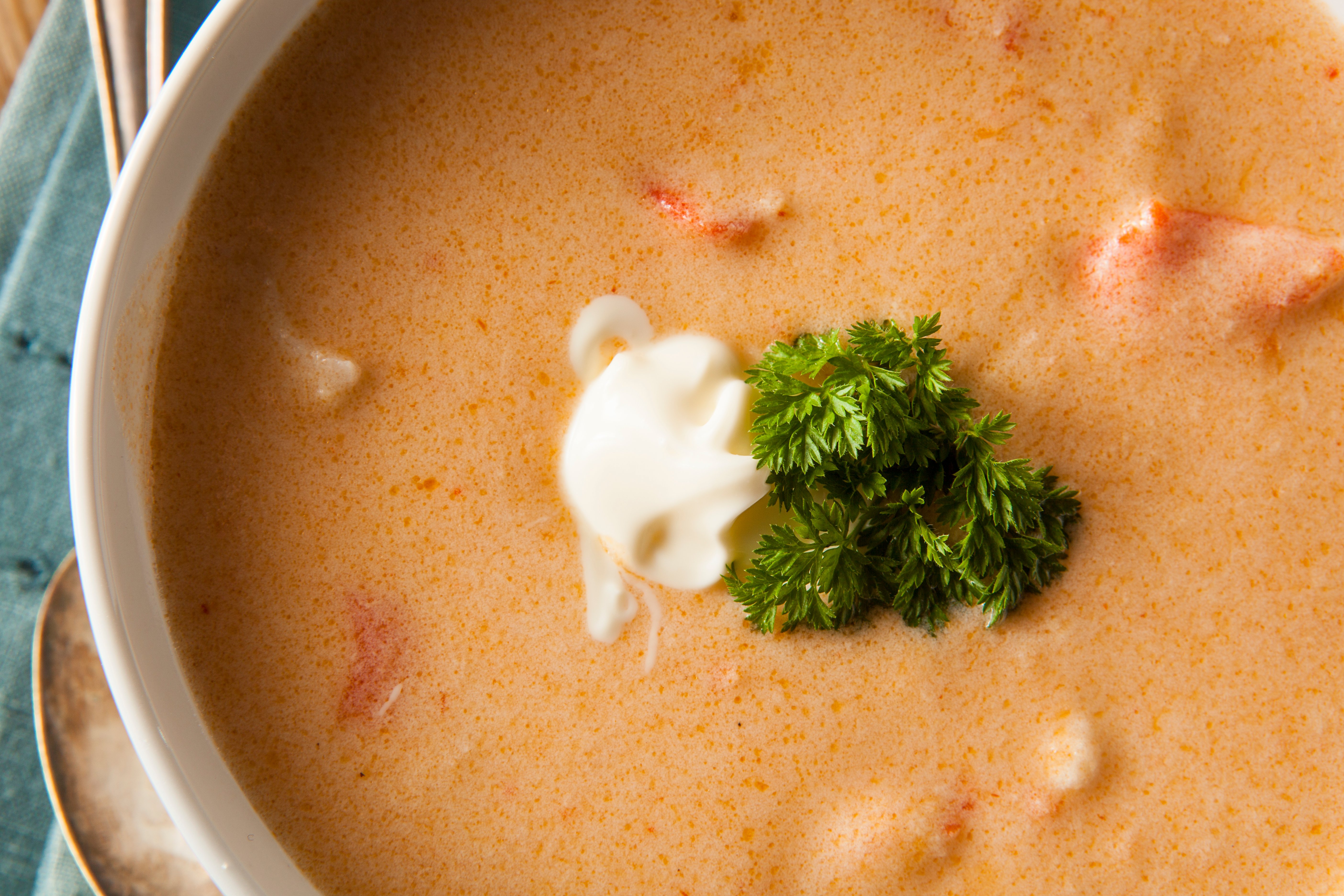 Homemade Lobster Bisque Soup